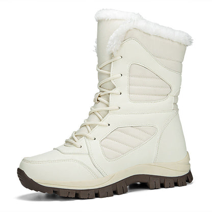 Women’s Winter Snow Boots – Fleece Lined Waterproof Cotton Boots