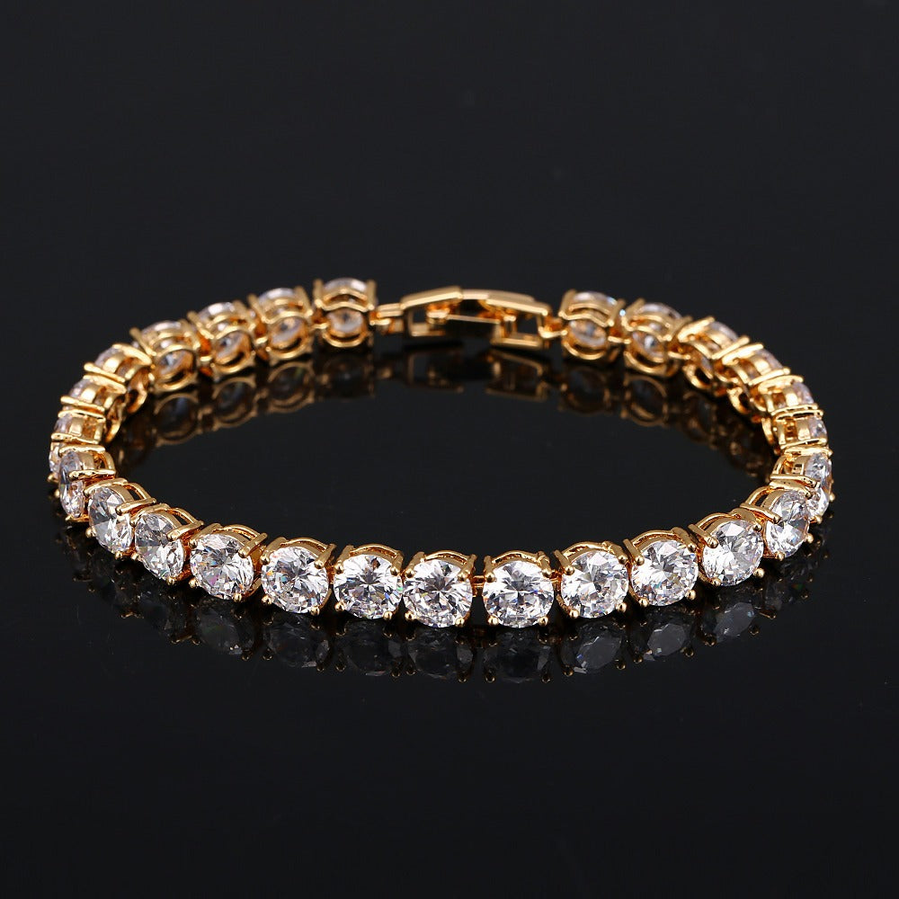 S925 Sterling Silver Lightweight Luxury Zircon Bracelet
