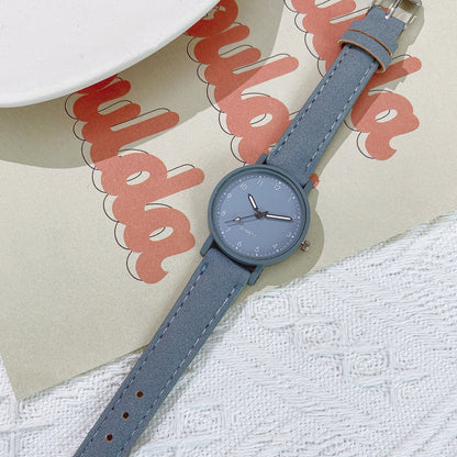 Retro Dial With Numeral Markings, Leather Strap And A Fresh Minimalist Style For Women
