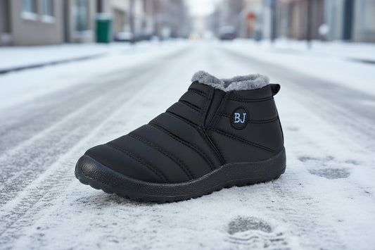 Women’s Warm Padded Lightweight Cotton Boots – Cozy Winter Non-Slip Outdoor Ankle Boots