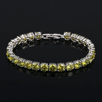 S925 Sterling Silver Lightweight Luxury Zircon Bracelet