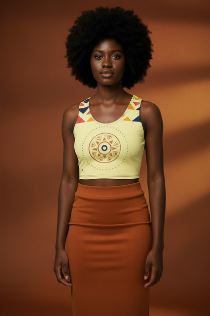 Tribal Circle Crop Top