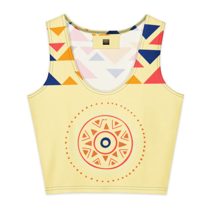 Tribal Circle Crop Top