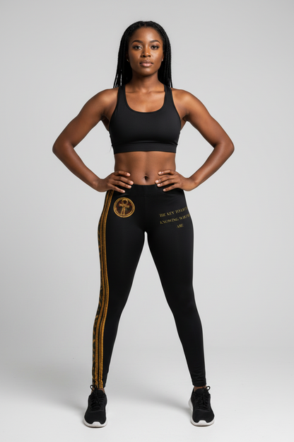 Ankh Energy High-Waist Stretch Leggings for Women