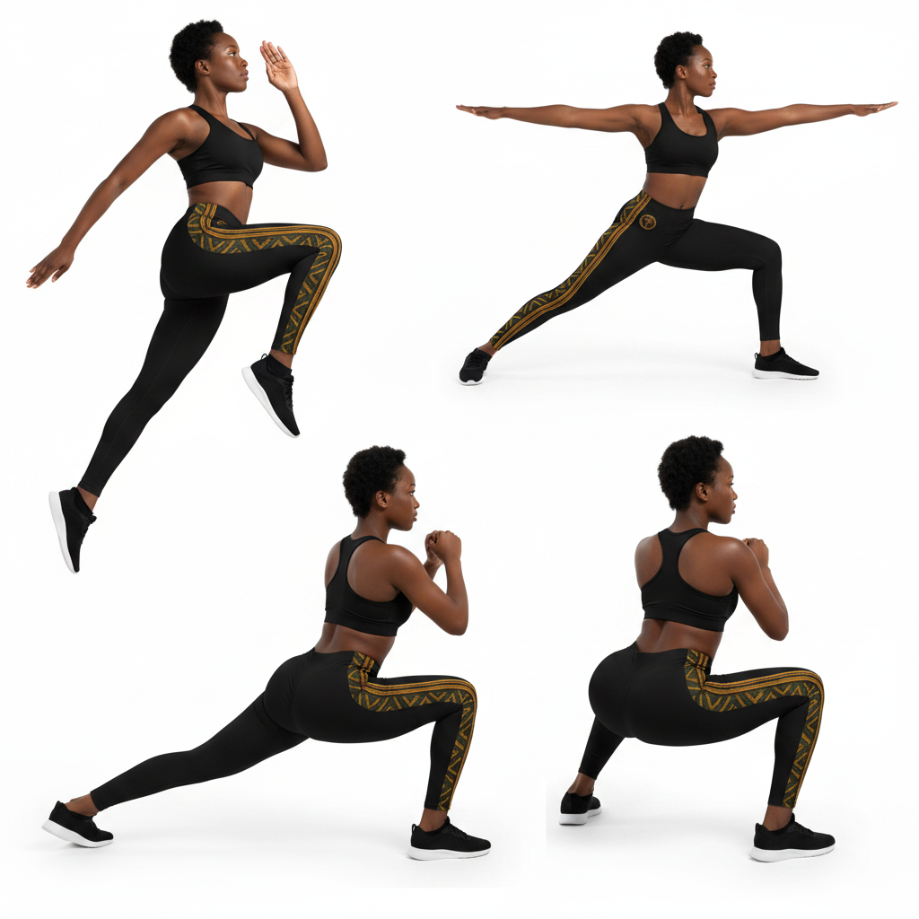 Ankh Energy High-Waist Stretch Leggings for Women
