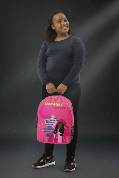Keep Rising Knowledge Is Power Backpack for Girls