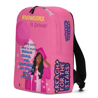 Keep Rising Knowledge Is Power Backpack for Girls