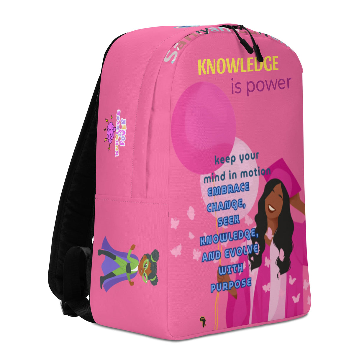 Keep Rising Knowledge Is Power Backpack for Girls