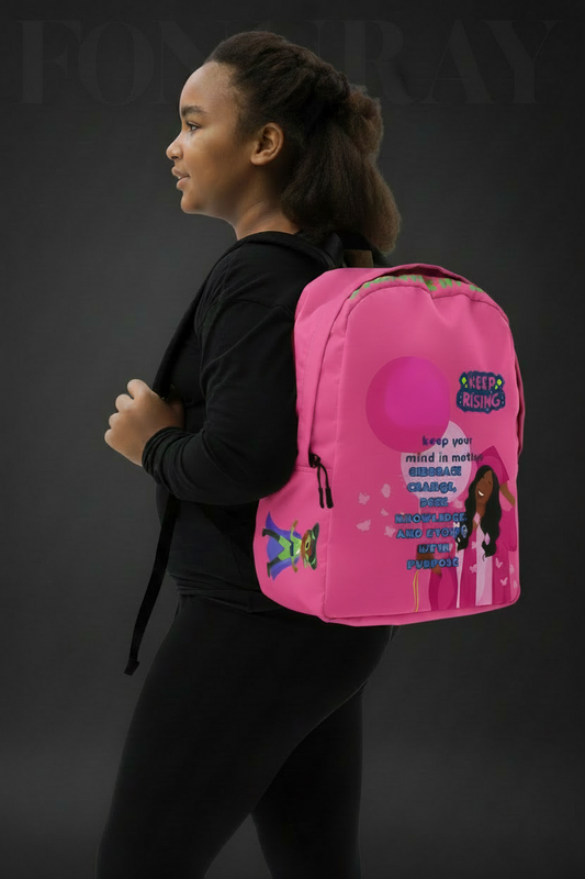 Young Gifted Black Proud Future HBCU Scholar Backpack for Girls