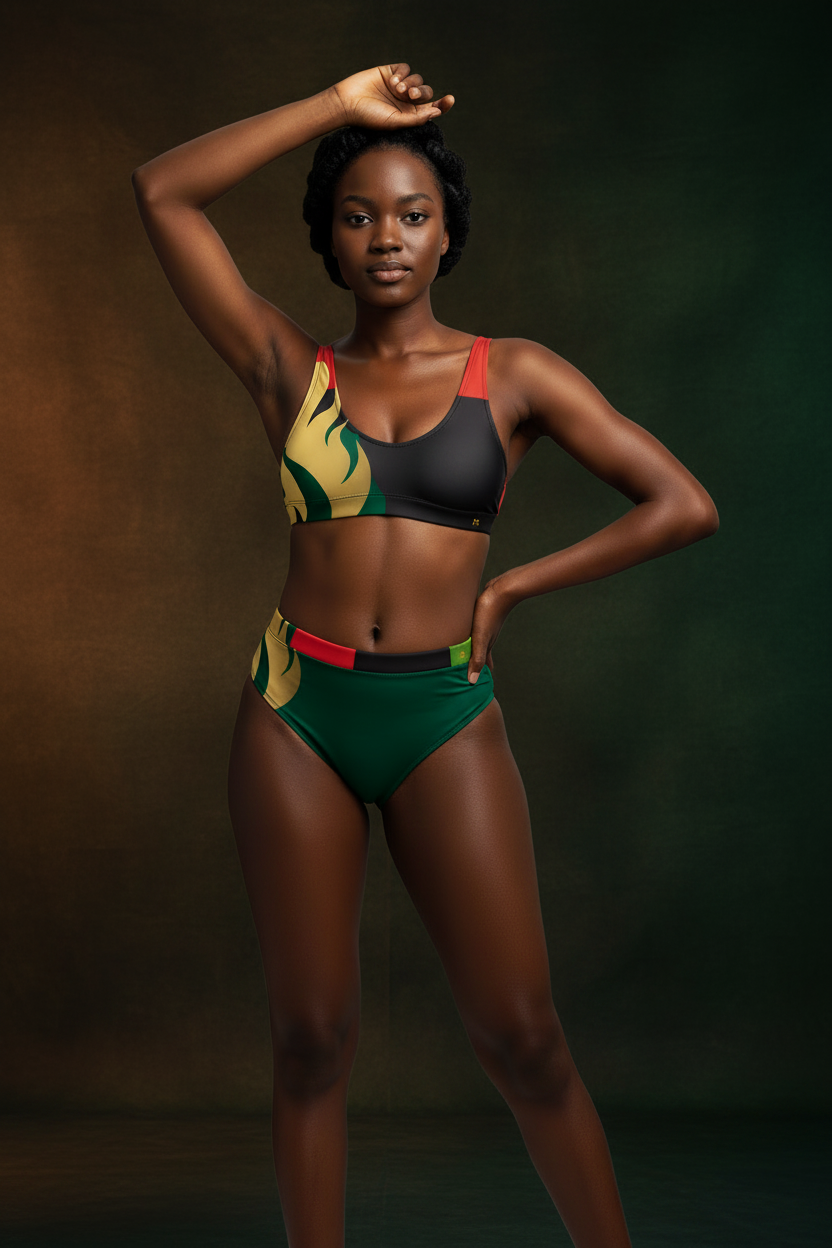 Nubian Flame Bikini Set