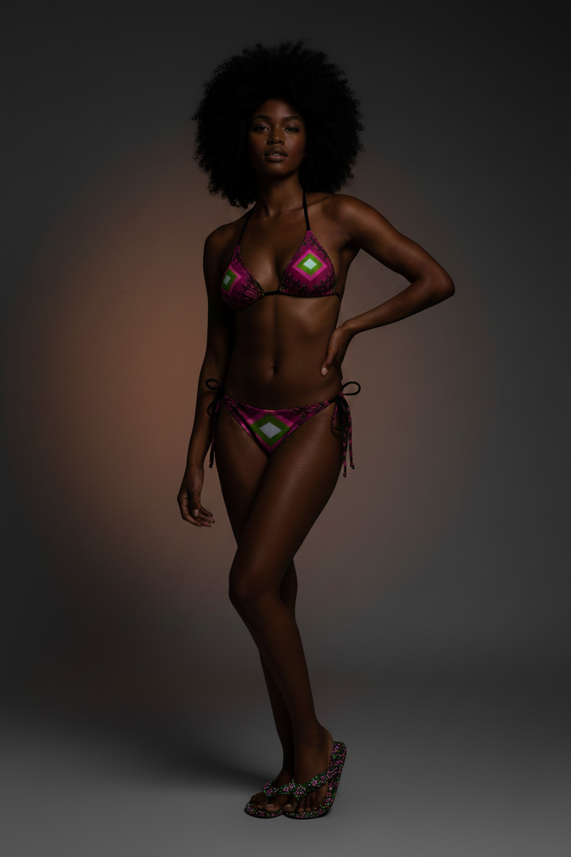 Electric Oasis String Bikini