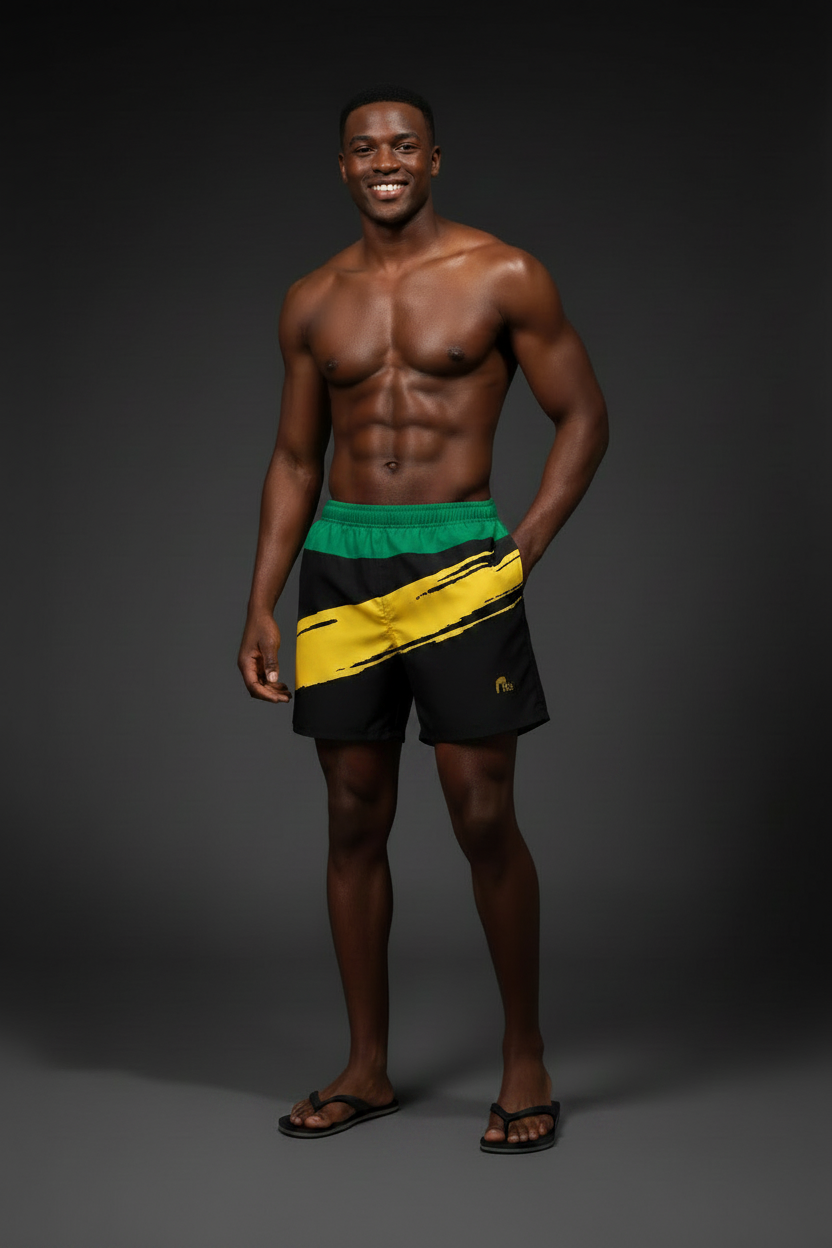 Jamaican Vibes Men's Cotton Shorts (Short Length)