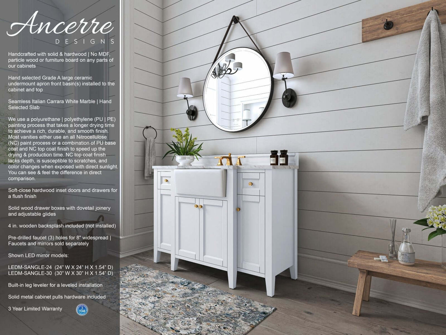 Adeline 48" Bath Vanity Set