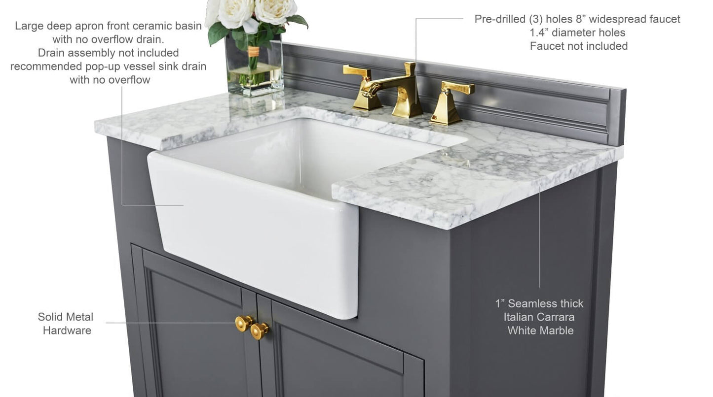 Adeline 36" Bath Vanity Set