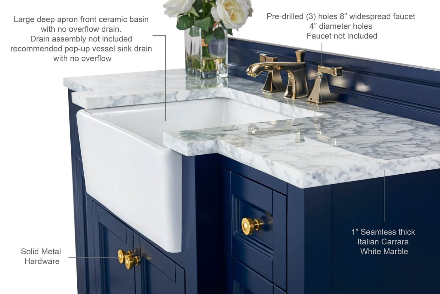 Adeline 48" Bath Vanity Set