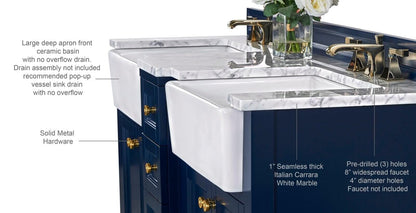 Adeline 60" Bath Vanity Set