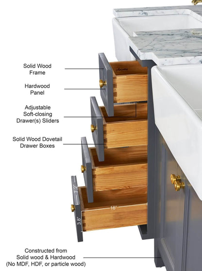 Adeline 60" Bath Vanity Set