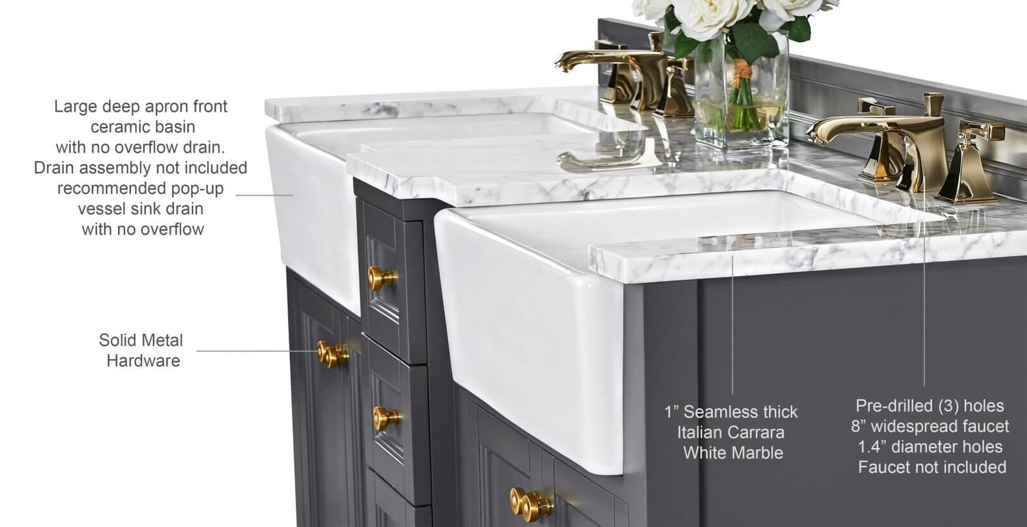 Adeline 60" Bath Vanity Set