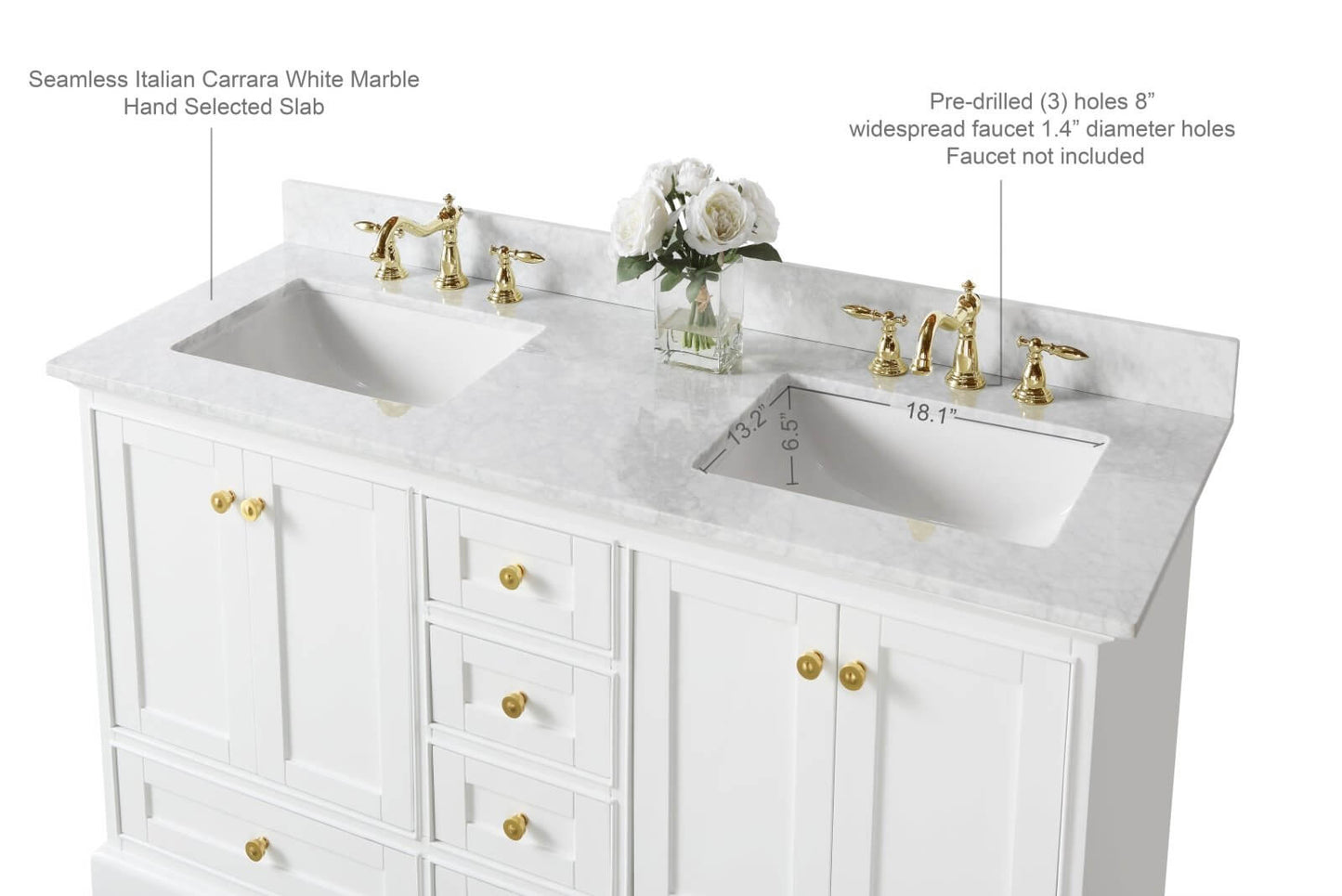 Audrey 60" Bath Vanity Set