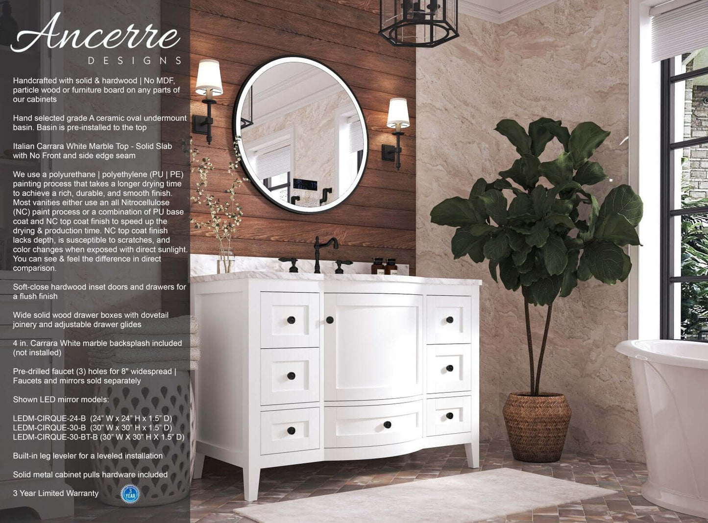 Lauren 48" Bath Vanity Set