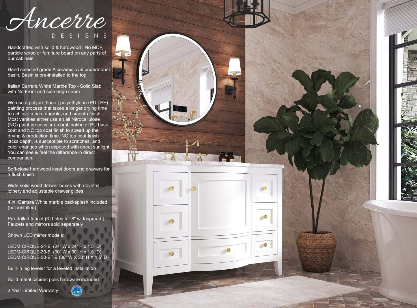 Lauren 48" Bath Vanity Set