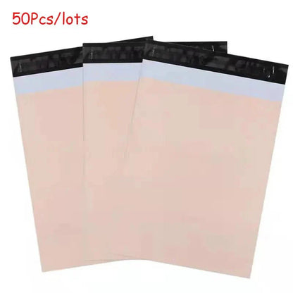 Apricot 50Pcs/lots Mailer Courier Bag Eco-Friendly Biodegradable Bags