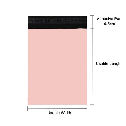 Apricot 50Pcs/lots Mailer Courier Bag Eco-Friendly Biodegradable Bags