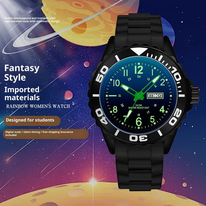 Compact Quartz Sports Smart Couples Electronic Watch For Women