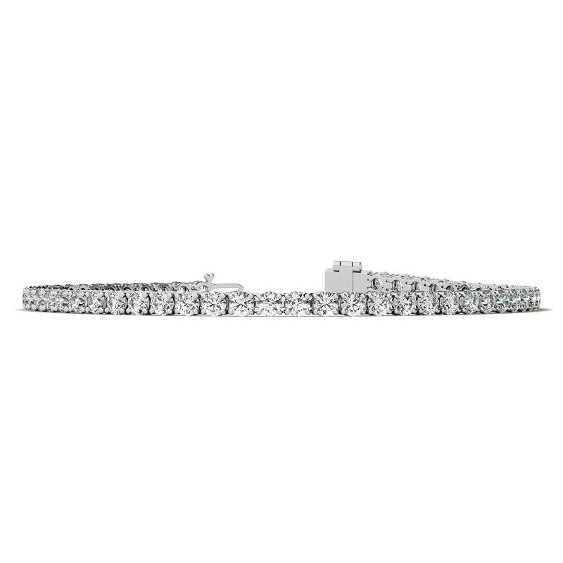 4.00 CTW AGI Certified Lab-Grown Diamond (G/VS) Tennis Bracelet in Choice of 14K White or Yellow Gold