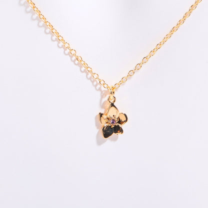 18 Gold December Birth Flower Bracelet
