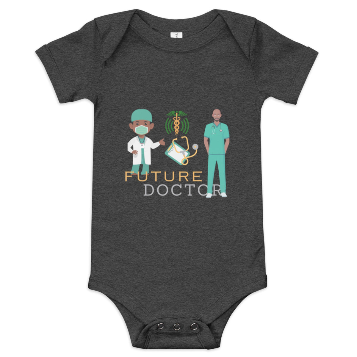 Future Doctor Baby Short Sleeve Onesie for Boys