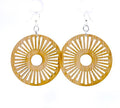 Bamboo Sun Tribal Earrings Lightweight Boho Dangle Handmade