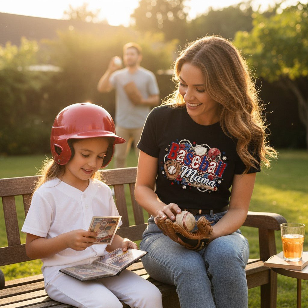 Baseball Mama T-Shirt 100% Cotton Sports Mom Mothers Day Gift