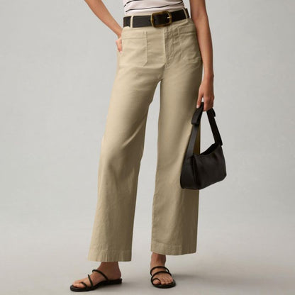 Plus Size High Waisted Slimming Solid Color Suit Pants