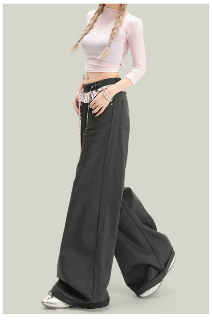 Women’s Vintage Lace Panel Casual Pants
