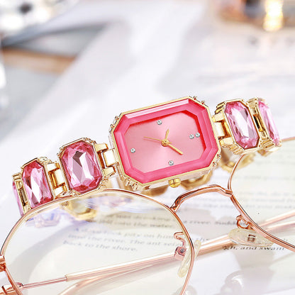 Womens Watch Colorful Emerald Green Luxurious And Understated
