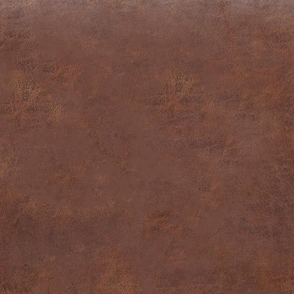 Storage Ottoman 30 Inch Distressed Saddle Brown Leatherette