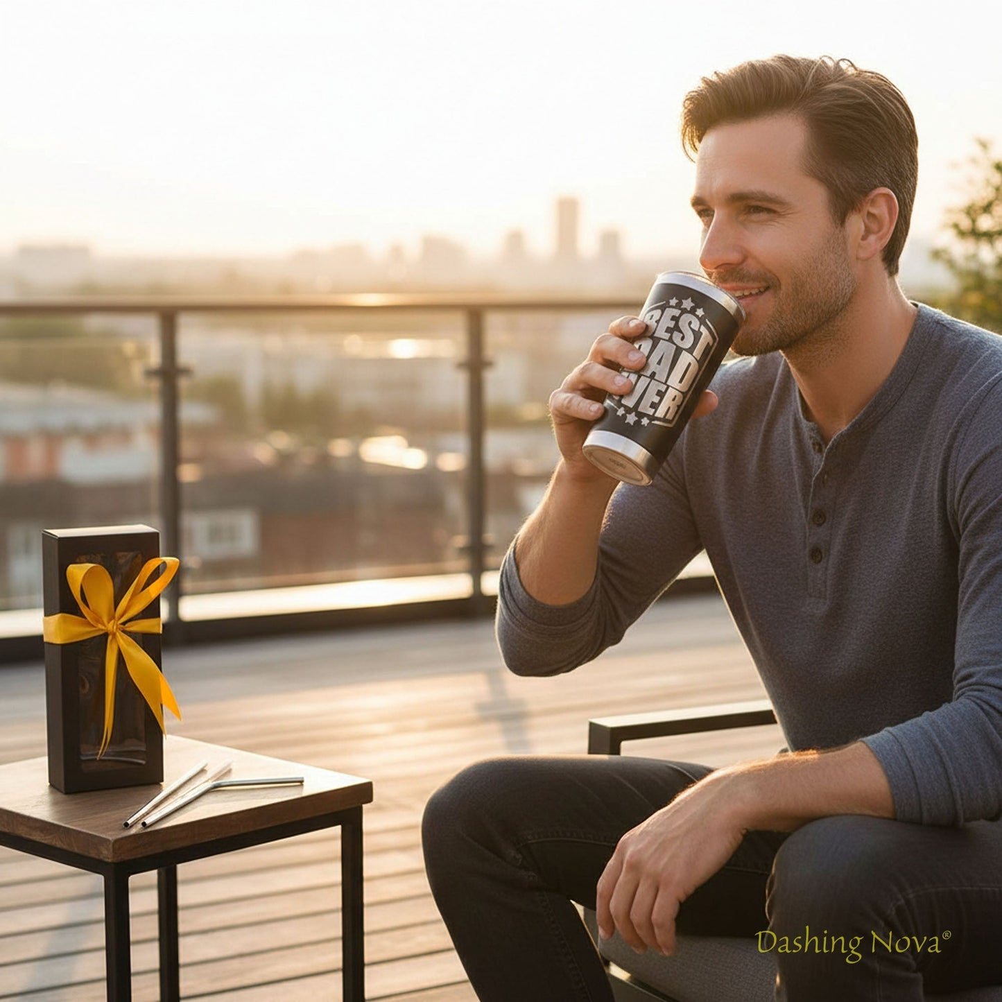 Best Dad Ever Tumbler 20oz Stainless Steel Father's Day Gift