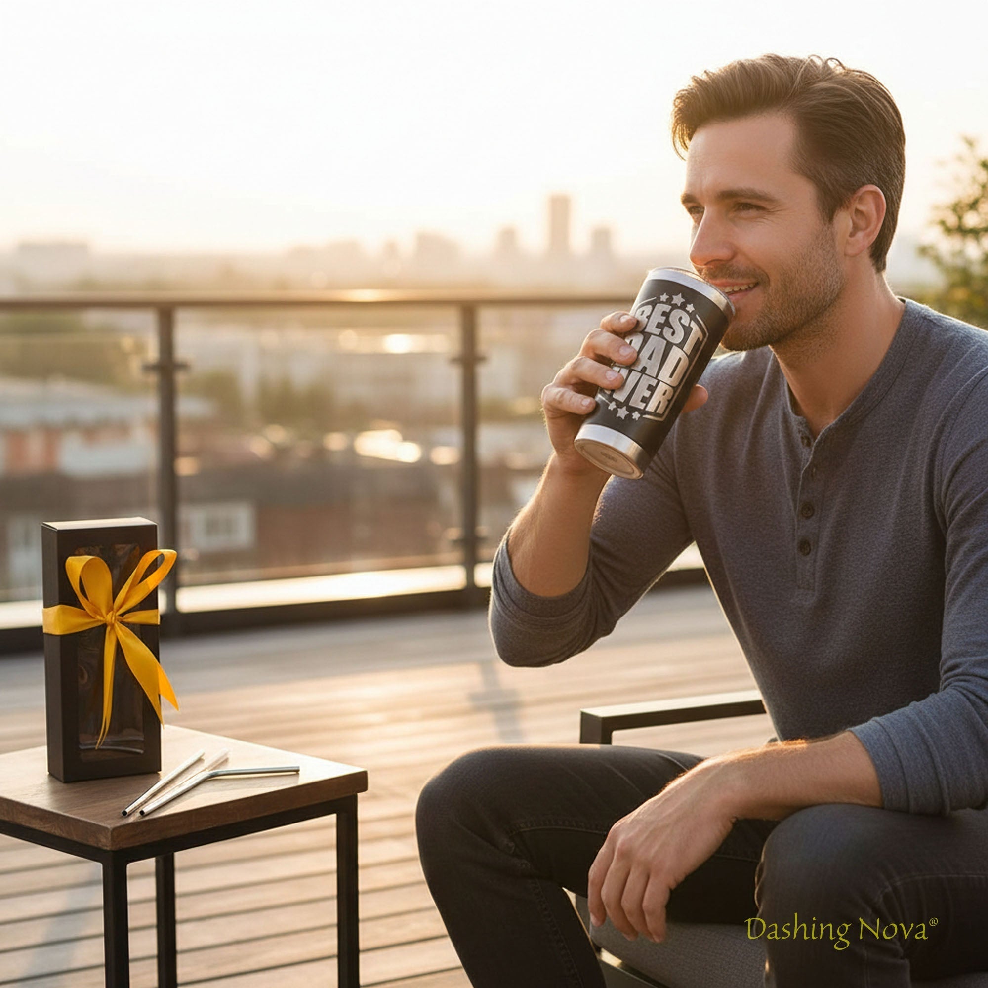 Best Dad Ever Tumbler 20oz Stainless Steel Father's Day Gift