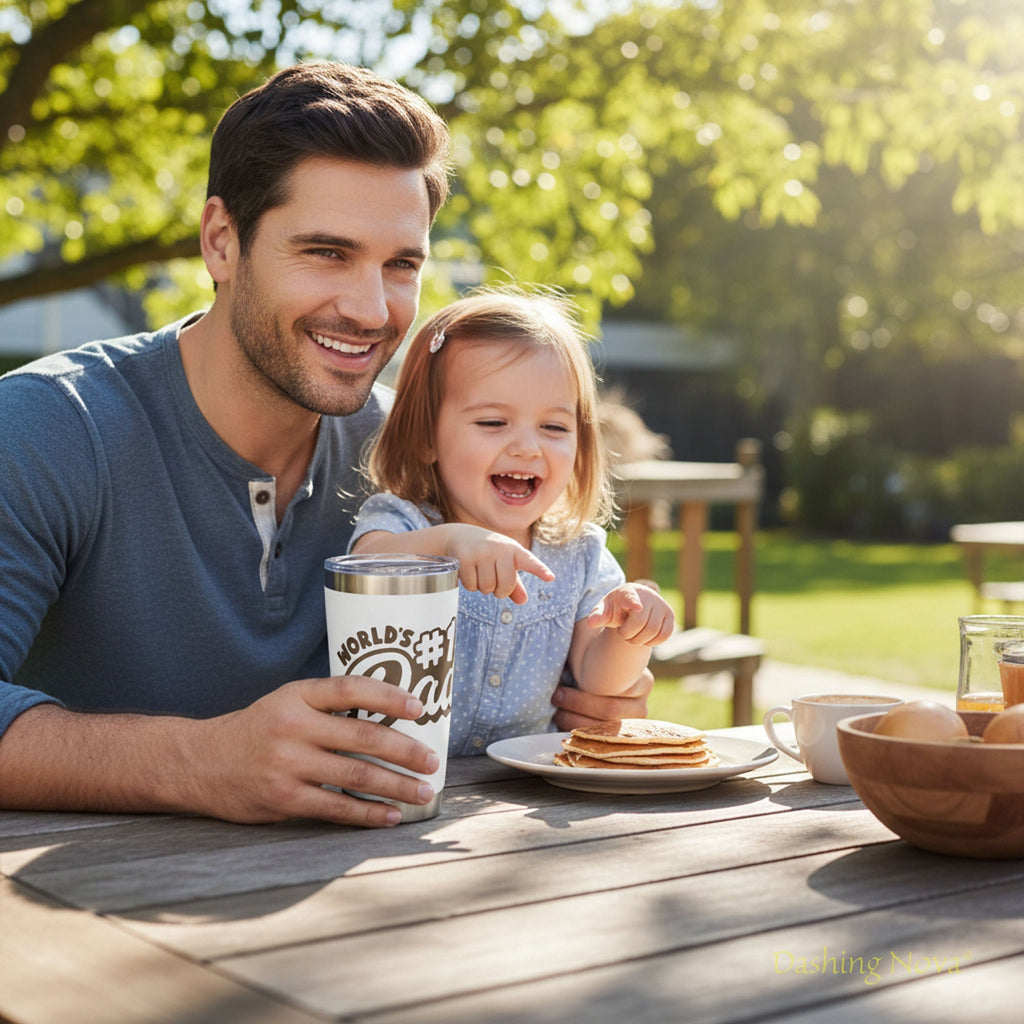 Best Dad Ever Tumbler 20oz Stainless Steel Father's Day Gift