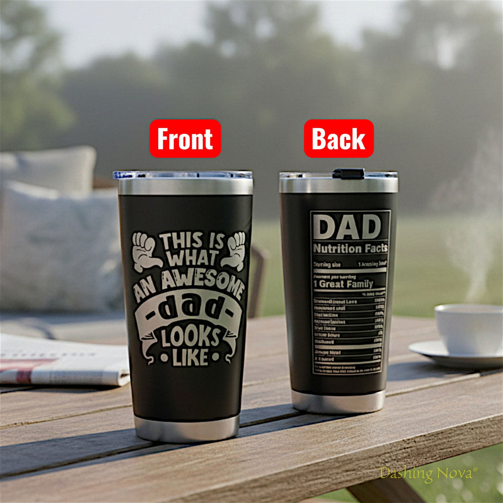 Best Dad Ever Tumbler 20oz Stainless Steel Father's Day Gift