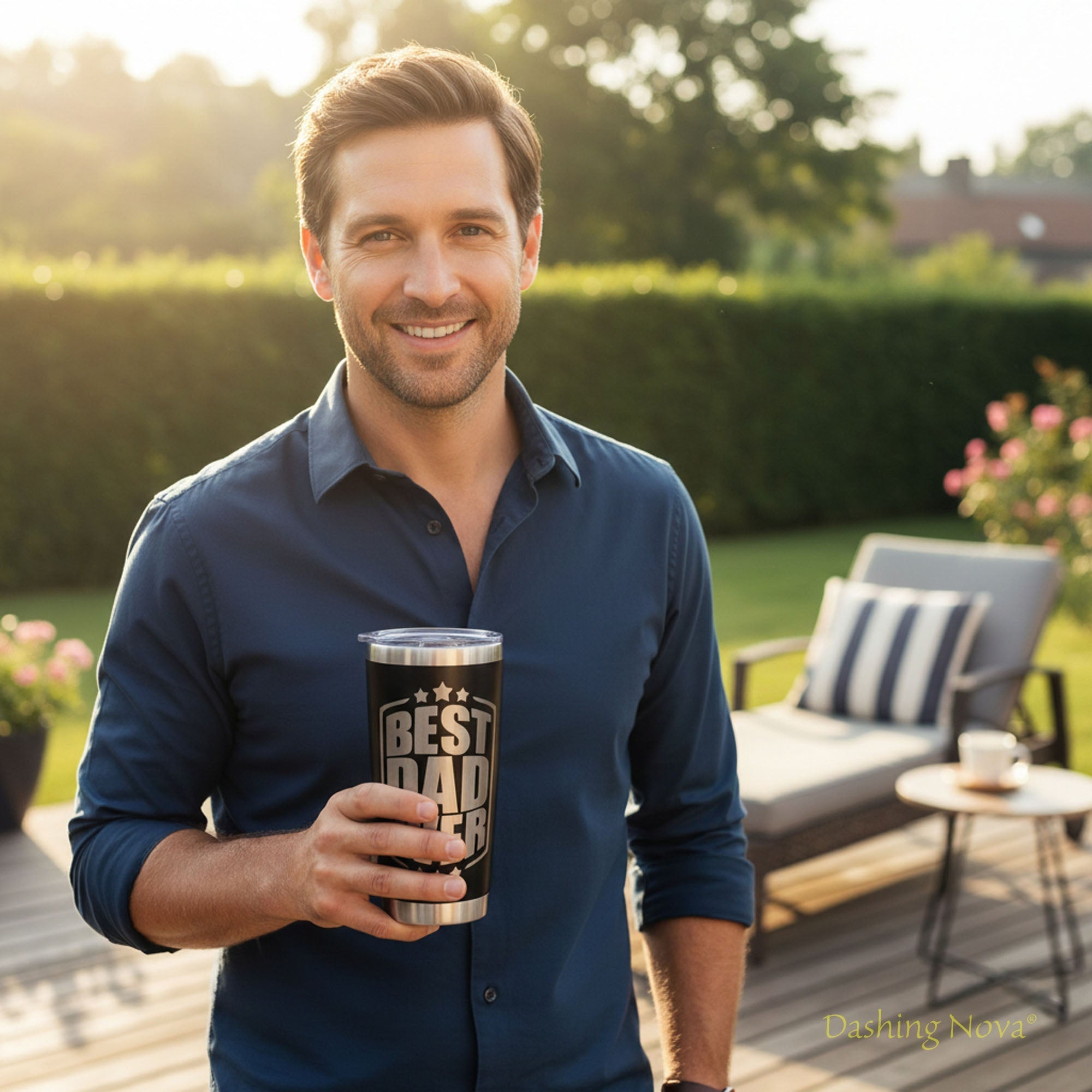 Best Dad Ever Tumbler 20oz Stainless Steel Father's Day Gift