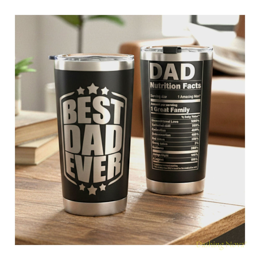 Best Dad Ever Tumbler 20oz Stainless Steel Father's Day Gift