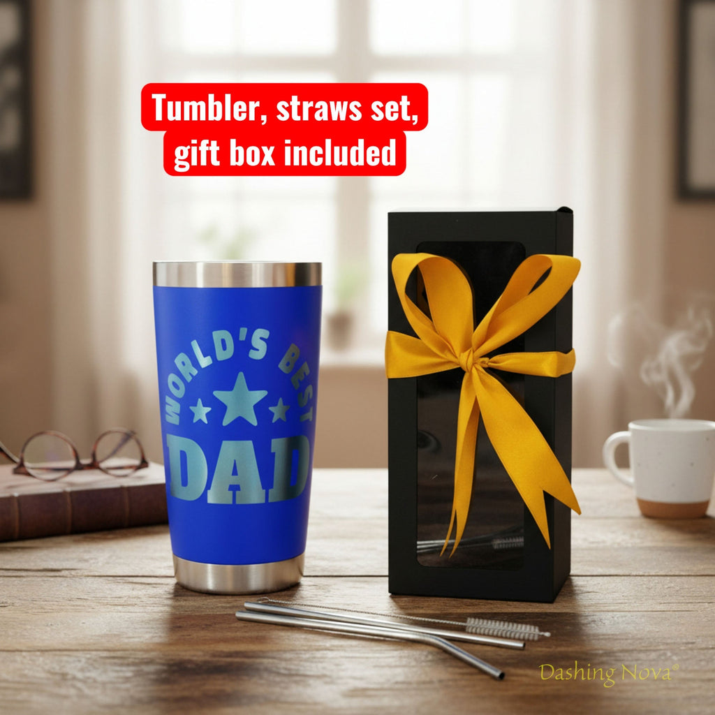 Best Dad Ever Tumbler 20oz Stainless Steel Father's Day Gift
