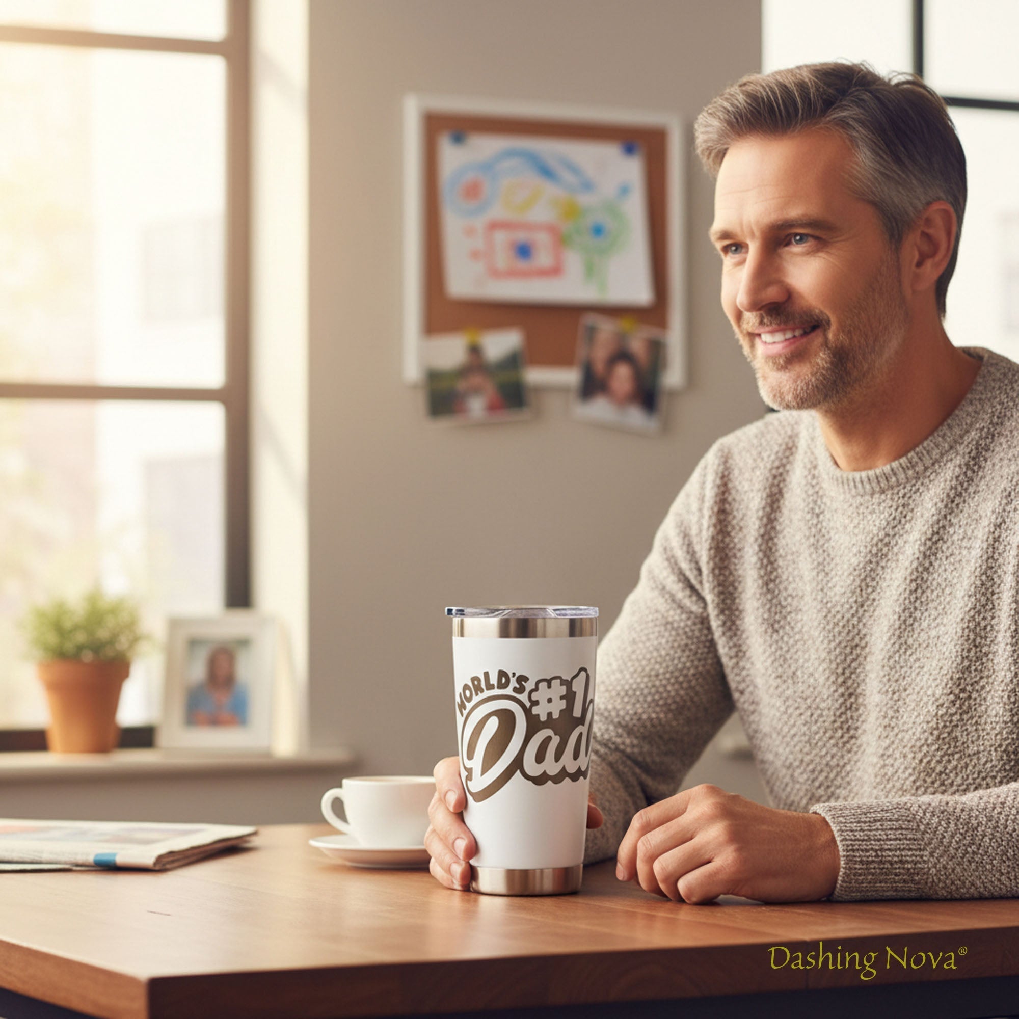 Best Dad Ever Tumbler 20oz Stainless Steel Father's Day Gift