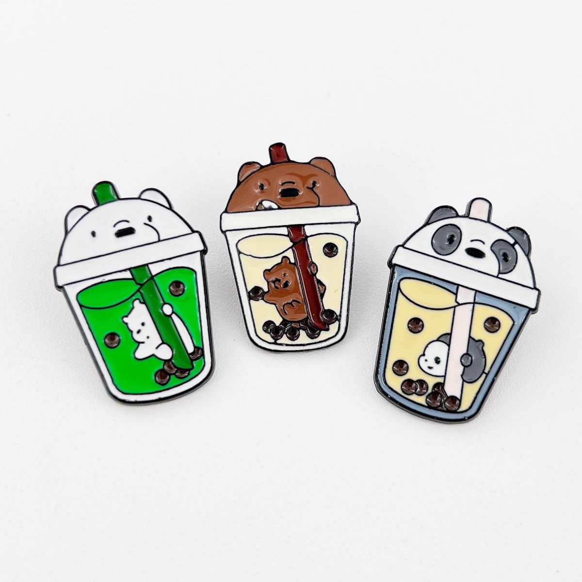 Fun Boba Drink Enamel Pin – Cup Shaped Pin for Collectors