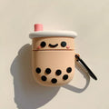 Soft Boba Tea AirPods Cover – For 1, 2, 3, or Pro with Keyring