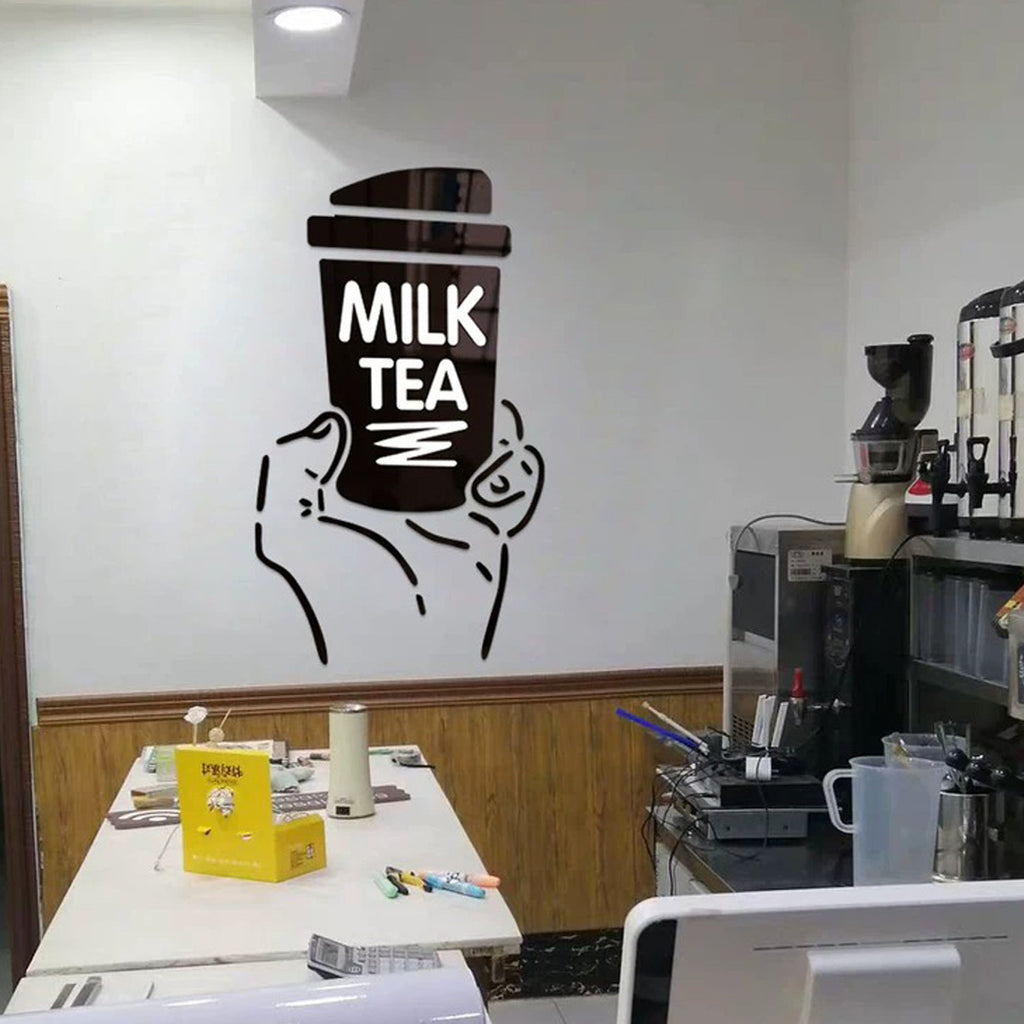 Boba Wall Art Decor – Acrylic Cafe and Tea Shop Decoration