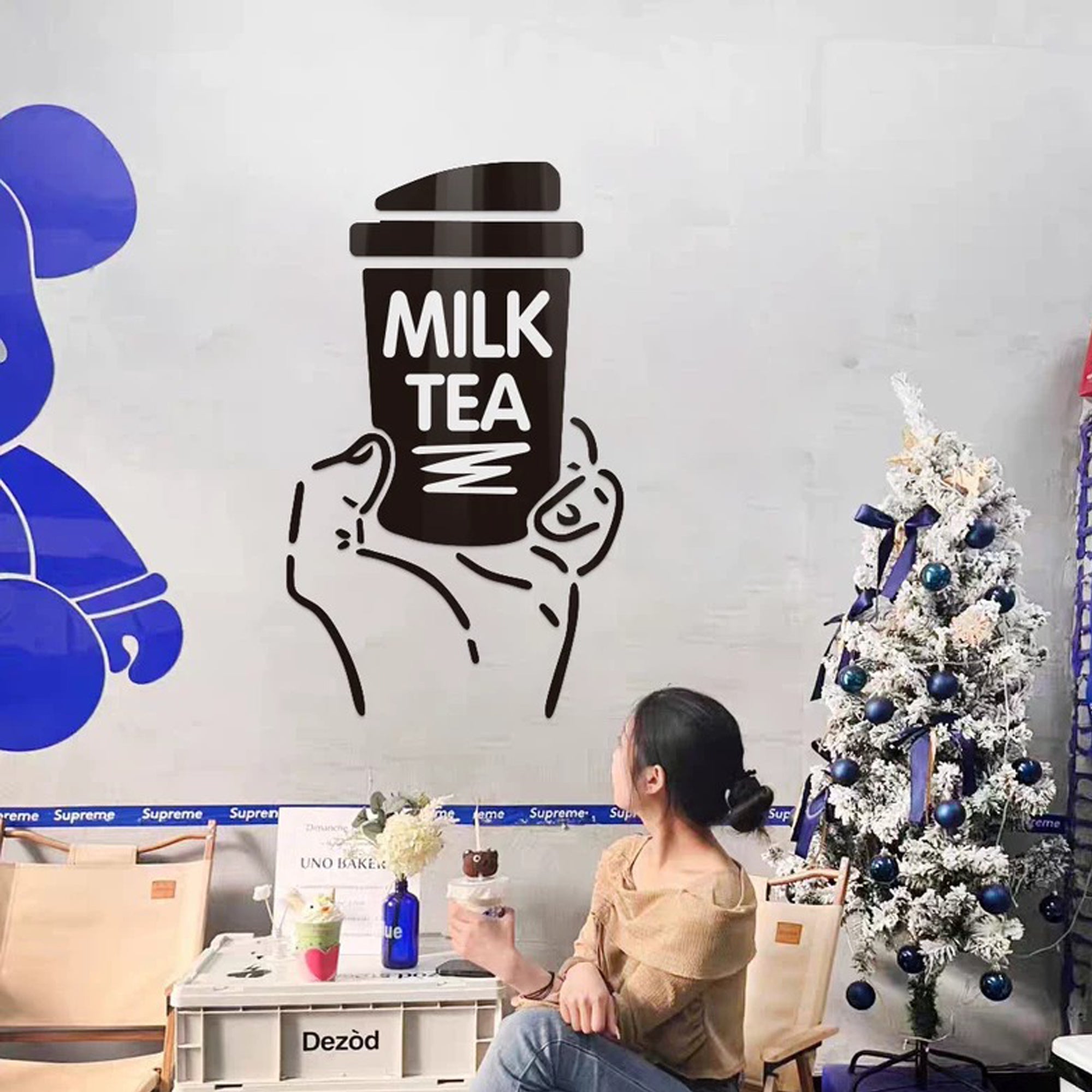 Boba Wall Art Decor – Acrylic Cafe and Tea Shop Decoration