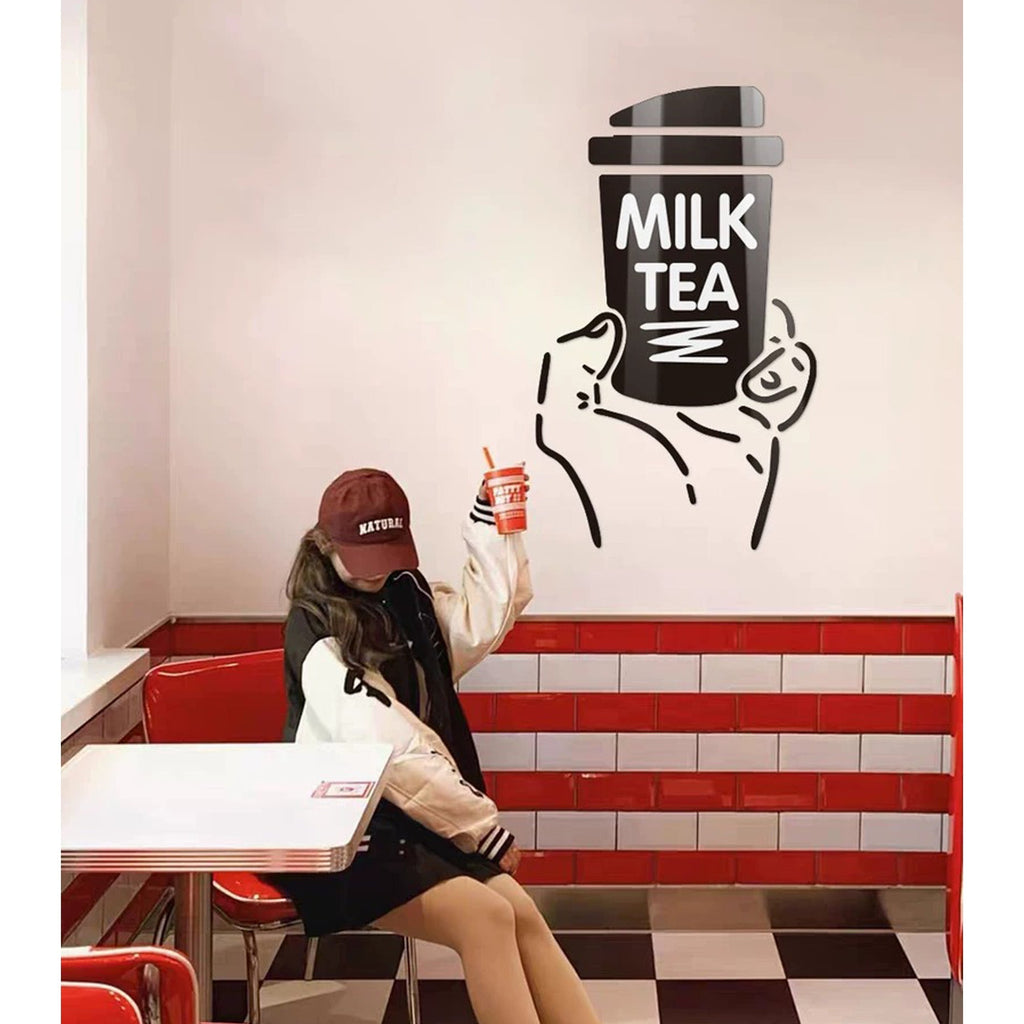 Boba Wall Art Decor – Acrylic Cafe and Tea Shop Decoration